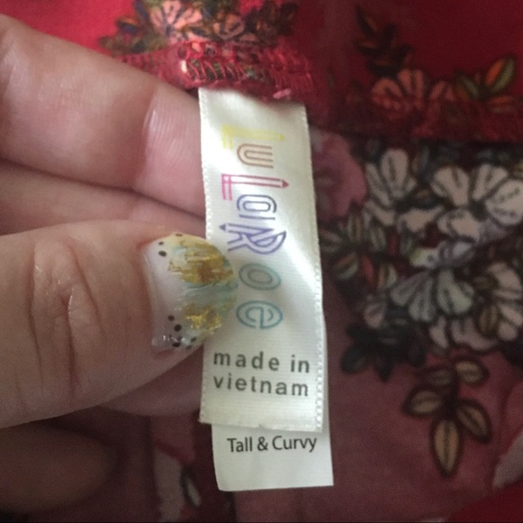 Floral LuLaRoe Leggings TC - Picture 3 of 6